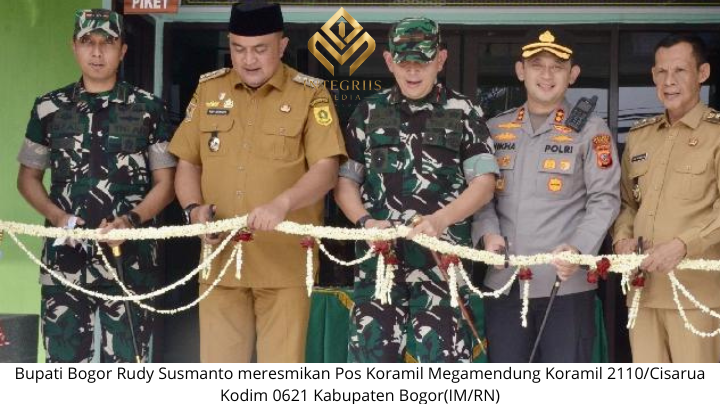 Bupati Bogor Resmikan Pos Koramil Megamendung